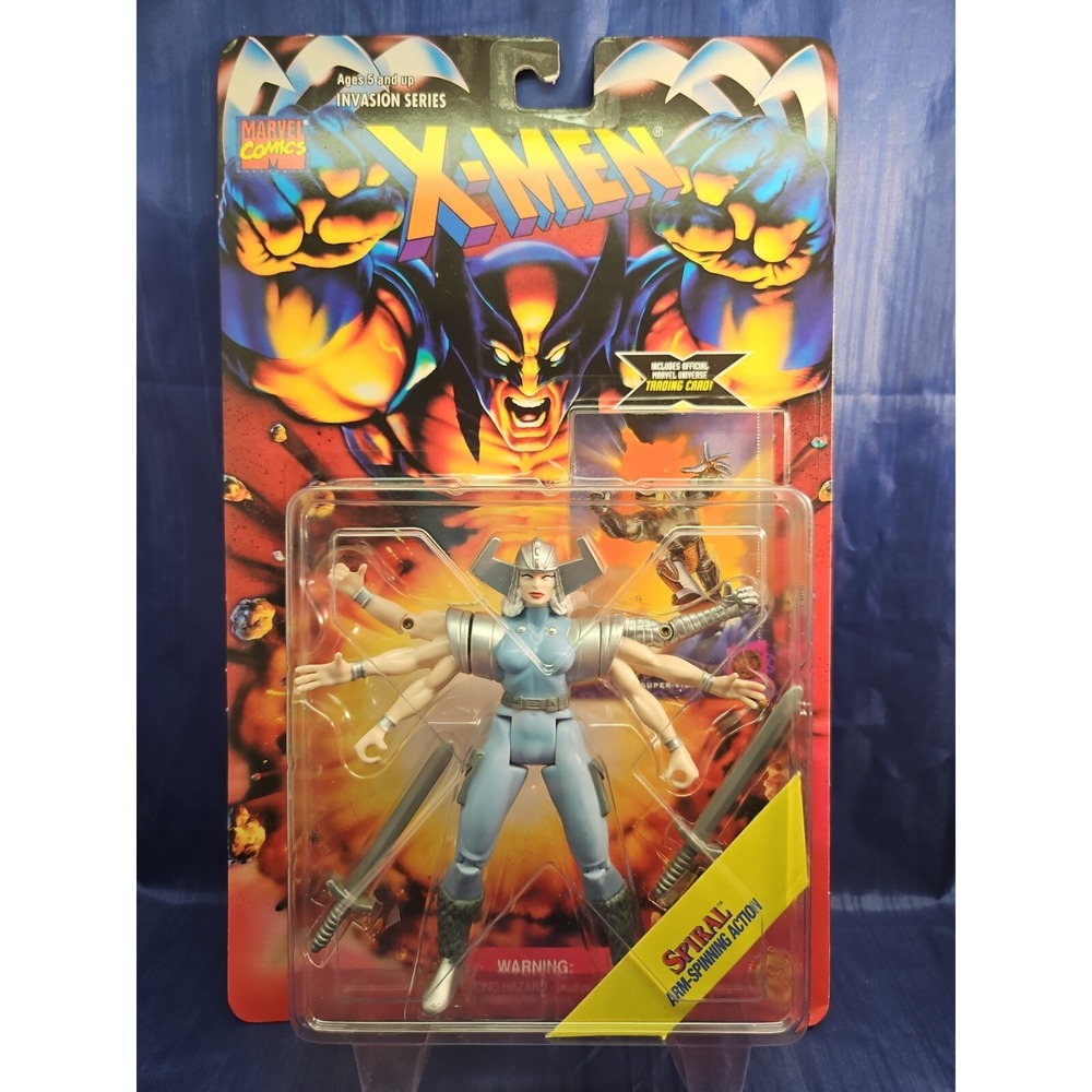 Toy Biz X Men Invasion Series Spiral Arm Spinning Action Figure Marvel 1995